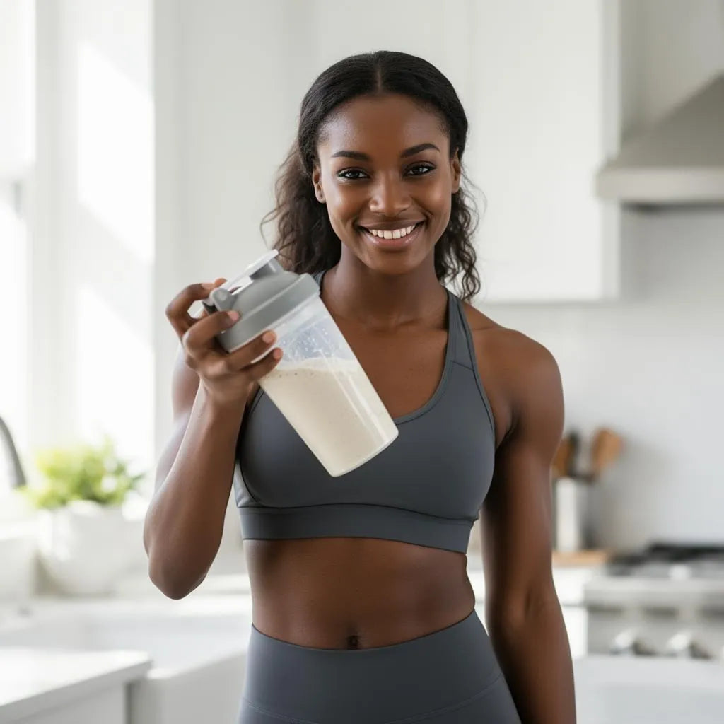 Cheat Shot powder mixed into a shaker as part of a daily routine