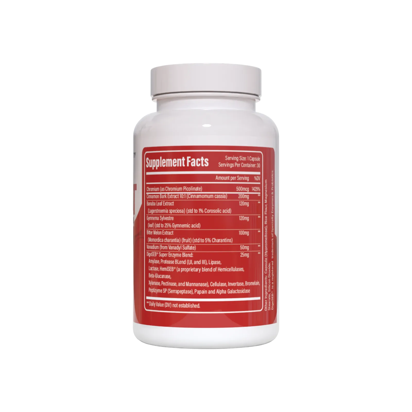 Cheat Shot bottle showing supplement facts